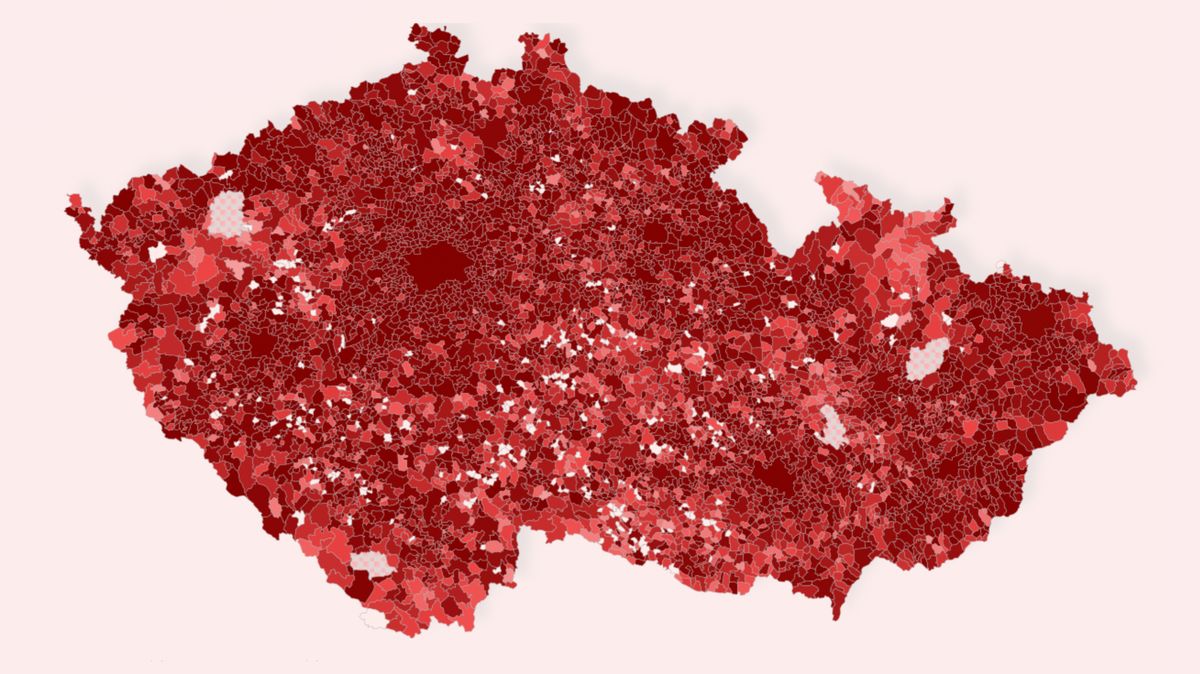 Data, jak se šíří virus. Unikátní mapa všech obcí v Česku